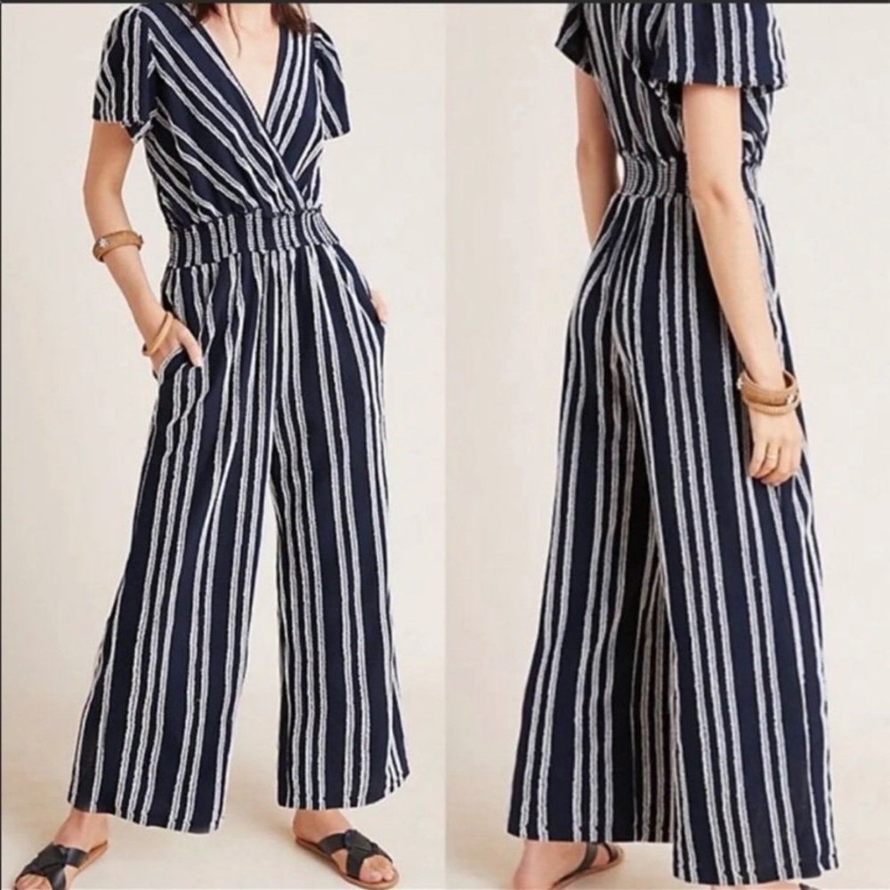 Anthropologie Dolan Jumper Navy Blue & White